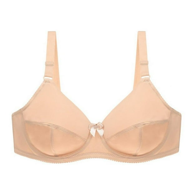 Women Push Up Bra Non Wired Bralette Back Support Full Coverage Underwear 36-48 Women Push Up Bra Non Wired Bralette Back Support Full Coverage Underwear 36-48